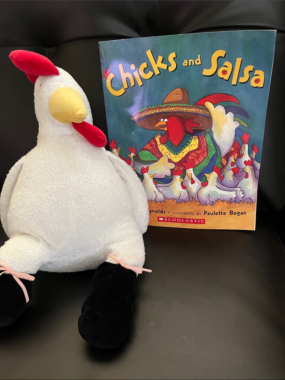 popular scholastic book with adorable plush terry chick!